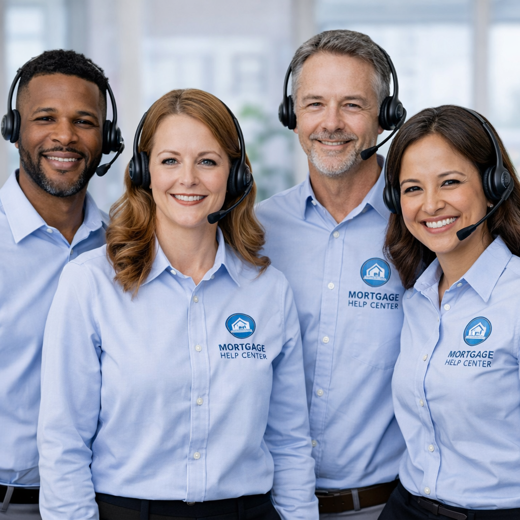 Homeowners speaking with a mortgage relief professional